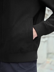 Black Wool Blend Bomber Jacket - Image 6 of 12