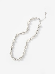 Mint Velvet Silver Beaded Necklace - Image 2 of 3