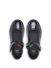 Kickers Black Junior Tovni Brogue Mary Jane Patent Leather Shoes - Image 5 of 8