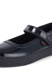 Kickers Black Junior Tovni Brogue Mary Jane Patent Leather Shoes - Image 7 of 8