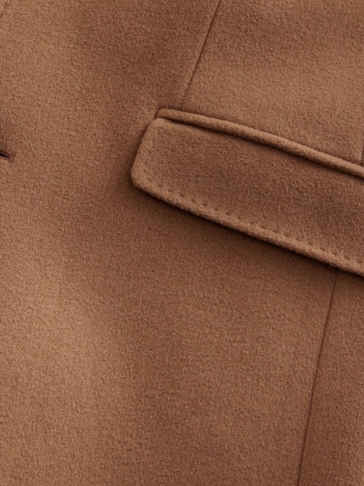 Neutral Signature Soft Touch Wool Rich Epsom Coat - Image 12 of 12