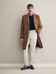 Neutral Signature Soft Touch Wool Rich Epsom Coat - Image 2 of 12