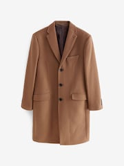 Neutral Signature Soft Touch Wool Rich Epsom Coat - Image 8 of 12