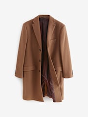 Neutral Signature Soft Touch Wool Rich Epsom Coat - Image 9 of 12