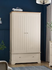 Stone Hampton Painted Oak Double, 1 Drawer Wardrobe - Image 2 of 10