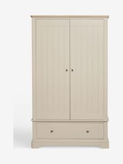 Stone Hampton Painted Oak Double, 1 Drawer Wardrobe - Image 3 of 10