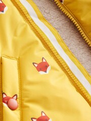Boden Yellow Sherpa Lined Anorak Coat - Image 3 of 5