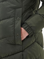 Barbour® International Boston Longline Quilted Black Jacket - Image 5 of 8