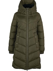 Barbour® International Boston Longline Quilted Black Jacket - Image 6 of 8