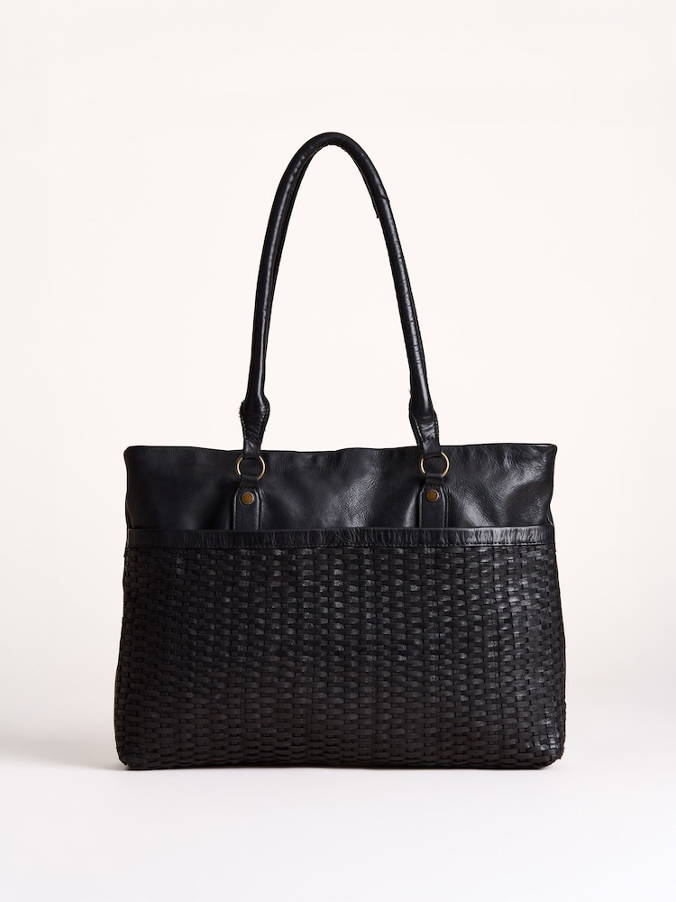 Lakeland Leather Black Piel Tote Bag - Image 2 of 6 Lakeland Leather Black Piel Tote Bag - Image 2 of 6
