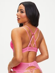 Ann Summers Pink Bright New Romance Padded Plunge Bra - Image 2 of 5