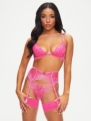 Ann Summers Pink Bright New Romance Padded Plunge Bra - Image 3 of 5