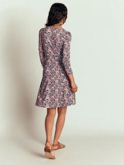 Boden Pink Floral Briony Jersey Short Dress - Image 3 of 6