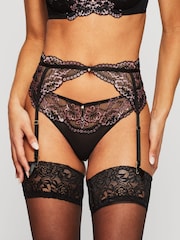 Ann Summers Black Sexy Lace Planet Suspender Belt - Image 1 of 5