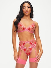Ann Summers Pink Heart Bouquet Non Padded Plunge Bra - Image 3 of 5
