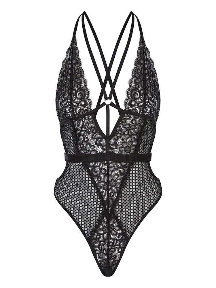 Malla negra - Body de encaje con estampado floral The Obsession de Ann Summers - Imagen 5 de 5 Malla negra - Body de encaje con estampado floral The Obsession de Ann Summers - Imagen 5 de 5