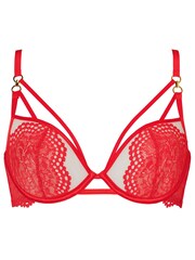 Ann Summers Red Lovers Lace Non Padded Plunge Bra - Image 5 of 5