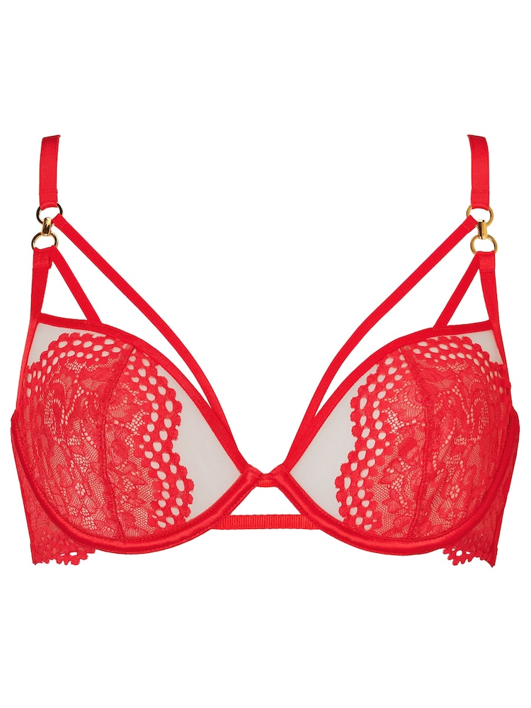 Ann Summers Red Lovers Lace Non Padded Plunge Bra - Image 5 of 5
