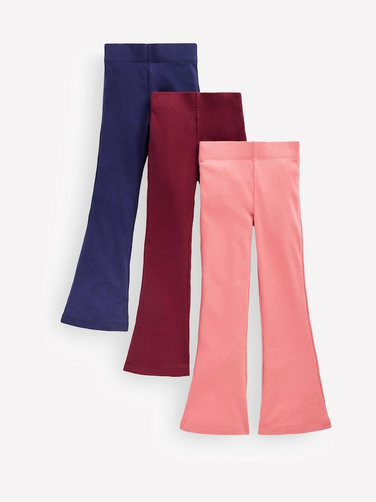 Boden Pink Ribbed Flared Leggings 3-pack - Image 1 of 3 Boden Pink Ribbed Flared Leggings 3-pack - Image 1 of 3