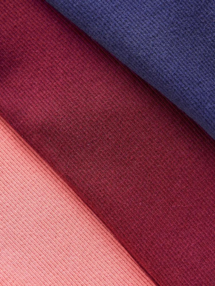 Boden Pink Ribbed Flared Leggings 3-pack - Image 3 of 3 Boden Pink Ribbed Flared Leggings 3-pack - Image 3 of 3