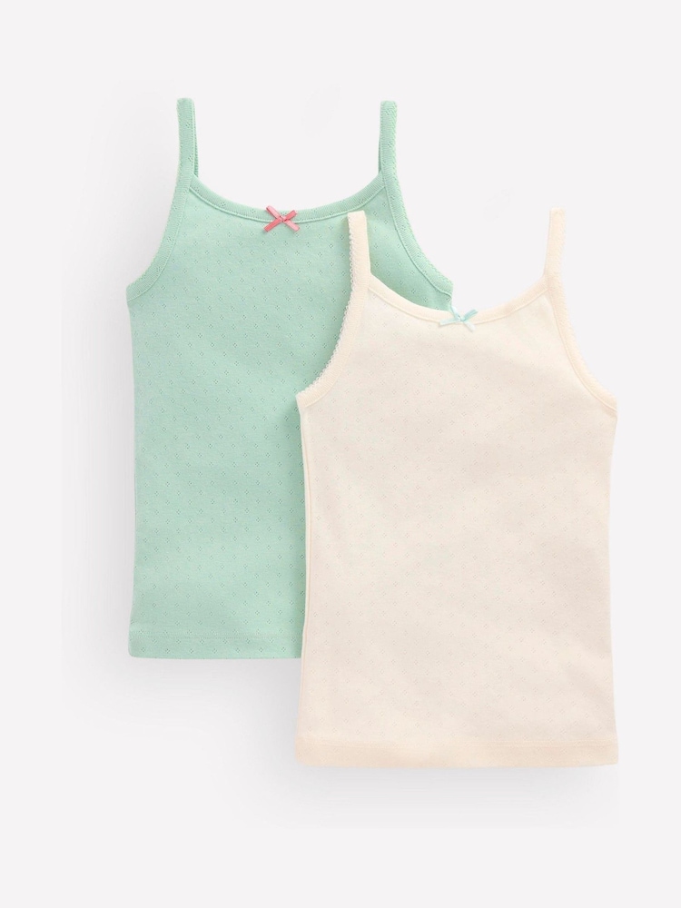 Boden Blue Pointelle Vests 2 Pack - Image 1 of 3 Boden Blue Pointelle Vests 2 Pack - Image 1 of 3
