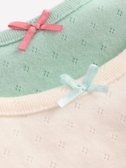 Boden Blue Pointelle Vests 2 Pack - Image 3 of 3