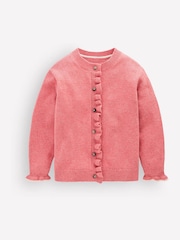 Boden Pink Everyday Frilled Cardigan - Image 3 of 5