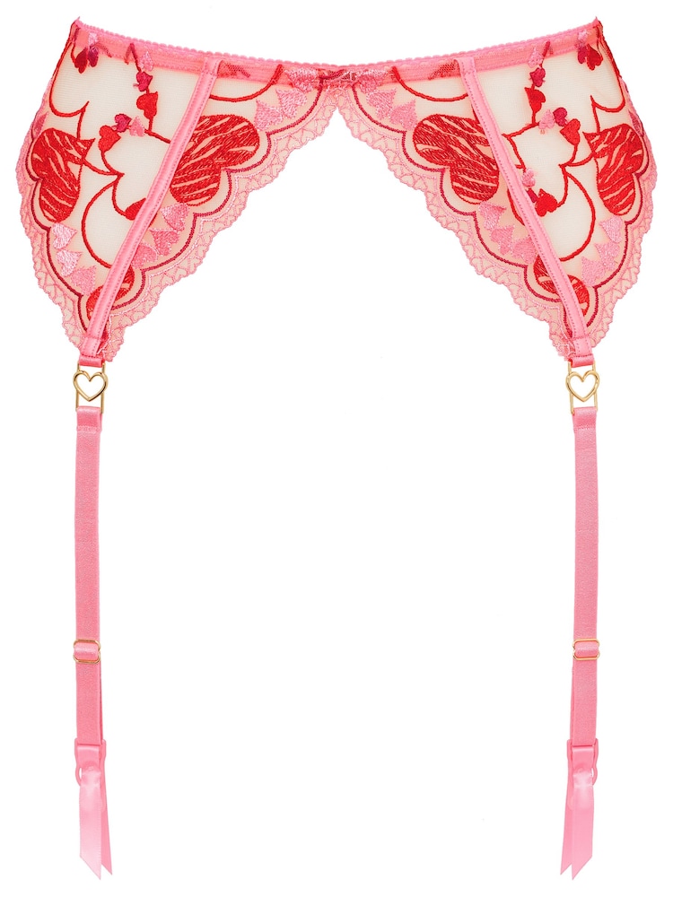 Ann Summers Pink Heart Bouquet Suspender Belt - Image 5 of 5