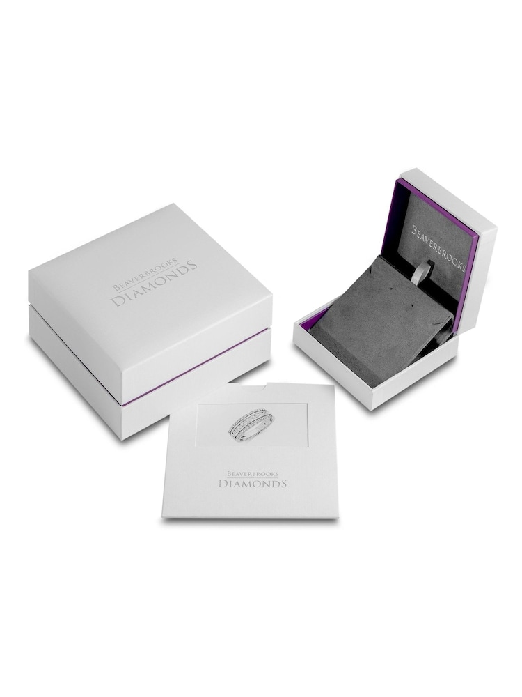 Beaverbrooks 9ct Diamond Heart Pendant and Earrings Set - Image 3 of 3