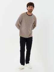 Threadbare Black Slim Fit Cotton Rich Cargo Trousers - Image 4 of 5