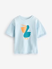 Blue/Orange 100% Cotton Short Sleeve Character T-Shirts 3 Pack (3mths-7yrs) - Image 3 of 5