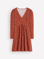 Boden Brown Briony Jersey Short Dress - Image 6 of 6