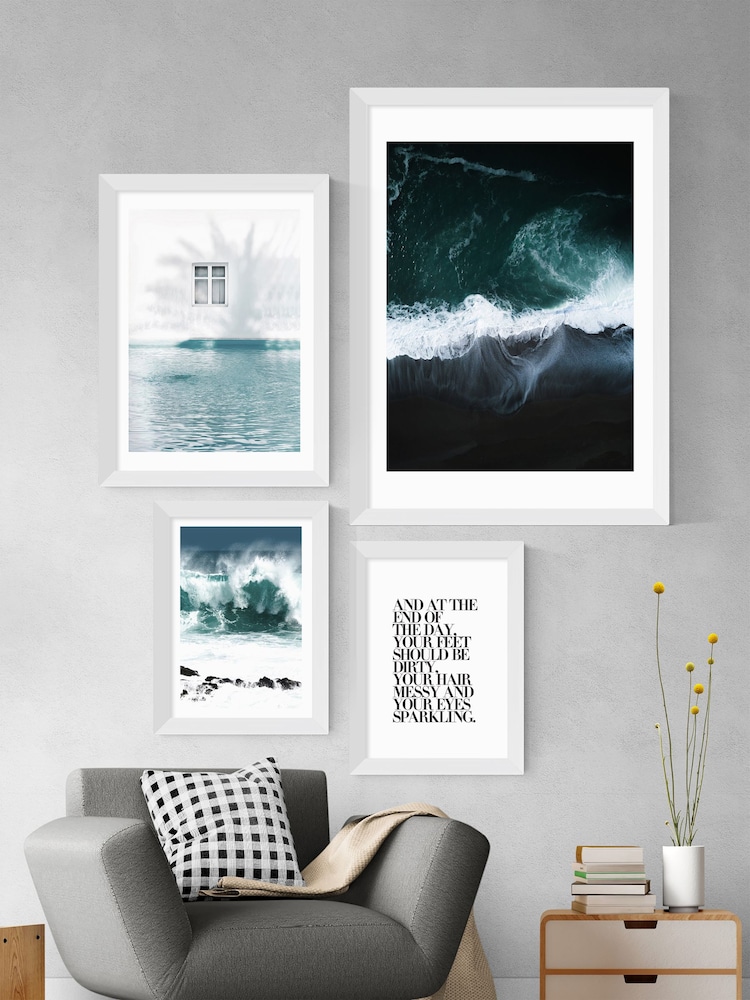 East End Prints White Dark Earth Print - Image 3 of 3
