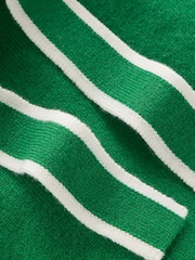 Boden Green Bow Neck Knitted T-Shirt - Image 6 of 6