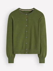 Boden Green Camilla Cotton Crew Cardigan - Image 6 of 7