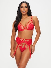 Ann Summers Red Lovers Lace Suspender Belt - Image 3 of 5