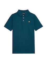 Lyle & Scott Apres Blue Boys Classic Polo Shirt - Image 3 of 5
