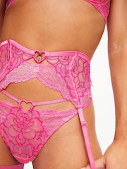 Ann Summers Pink New Romance Waspie Suspender Belt - Image 3 of 4