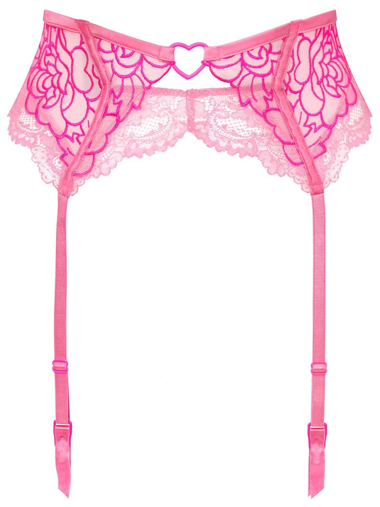 Ann Summers Pink New Romance Waspie Suspender Belt - Image 4 of 4