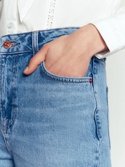 Boden Blue High Rise Straight Jeans - Image 2 of 7