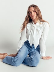 Boden Blue High Rise Straight Jeans - Image 5 of 7