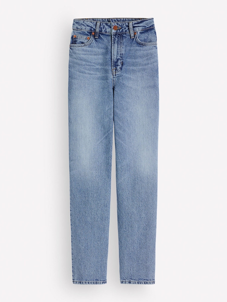 Boden Blue High Rise Straight Jeans - Image 7 of 7 Boden Blue High Rise Straight Jeans - Image 7 of 7