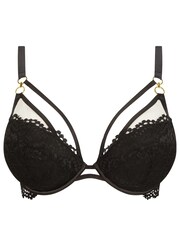 Ann Summers Black Lovers Lace Padded Plunge Bra - Image 7 of 8