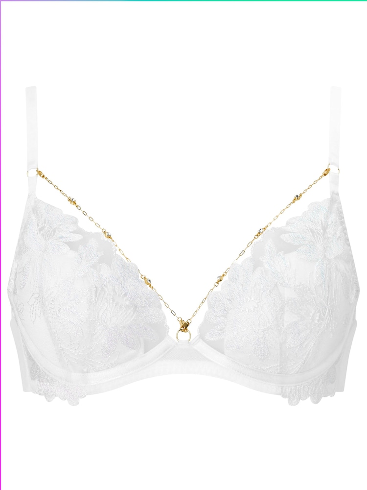 Ann Summers Ангельские Цветы Вышивка Плунж бюстгальтеры - Изображение 6 из 6