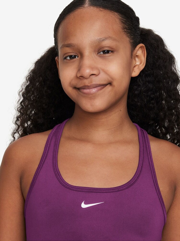 Nike Purple Dri-FIT Swoosh Support Bra - Image 3 of 3