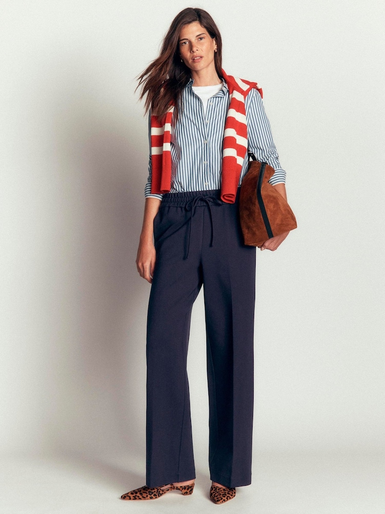 Boden Blue Greenwich Tie Ponte Trousers - Image 1 of 6 Boden Blue Greenwich Tie Ponte Trousers - Image 1 of 6