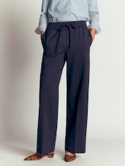 Boden Blue Greenwich Tie Ponte Trousers - Image 3 of 6