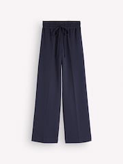 Boden Blue Greenwich Tie Ponte Trousers - Image 6 of 6