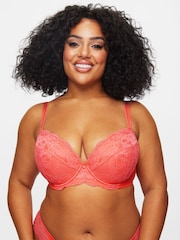 Ann Summers Orange Sexy Lace Planet Padded Plunge Bra - Image 4 of 7
