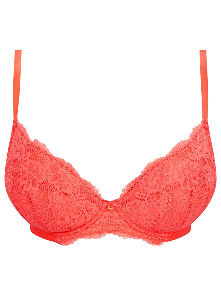 Ann Summers Orange Sexy Lace Planet Padded Plunge Bra - Image 6 of 7